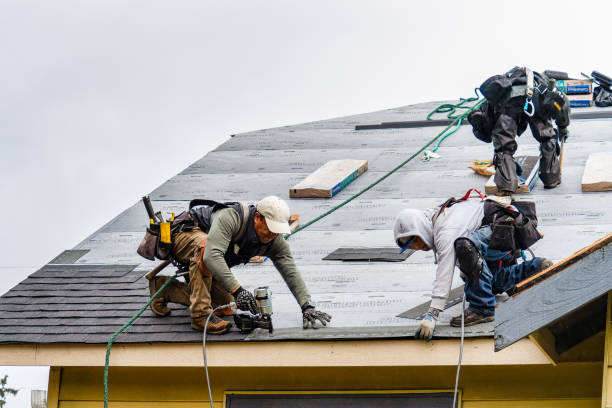Professional Roof Installation technician working in Lawrence, NY